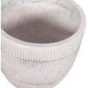 ΣΕΤ 4ΤΜΧ ΓΛΑΣΤΡΕΣ ΣΤΡΟΓΓΥΛΕΣ ΣΕΙΡΑ GARDENER HM4719 FIBERCLAY-ΧΡΩΜΑ CEMENT Φ44x43Υεκ