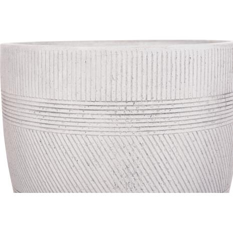 ΣΕΤ 4ΤΜΧ ΓΛΑΣΤΡΕΣ ΣΤΡΟΓΓΥΛΕΣ ΣΕΙΡΑ GARDENER HM4719 FIBERCLAY-ΧΡΩΜΑ CEMENT Φ44x43Υεκ