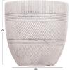 ΣΕΤ 4ΤΜΧ ΓΛΑΣΤΡΕΣ ΣΤΡΟΓΓΥΛΕΣ ΣΕΙΡΑ GARDENER HM4719 FIBERCLAY-ΧΡΩΜΑ CEMENT Φ44x43Υεκ