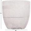 ΣΕΤ 4ΤΜΧ ΓΛΑΣΤΡΕΣ ΣΤΡΟΓΓΥΛΕΣ ΣΕΙΡΑ GARDENER HM4719 FIBERCLAY-ΧΡΩΜΑ CEMENT Φ44x43Υεκ