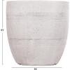 ΣΕΤ 4ΤΜΧ ΓΛΑΣΤΡΕΣ ΣΤΡΟΓΓΥΛΕΣ ΣΕΙΡΑ GARDENER HM4719 FIBERCLAY-ΧΡΩΜΑ CEMENT Φ44x43Υεκ
