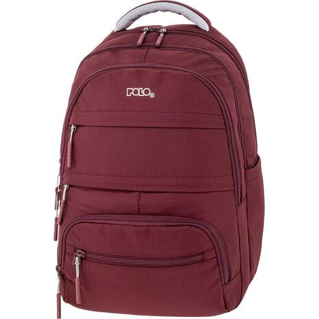 Τσάντα πλάτης 3+1 θέσεων Polo multi pocket Bordeux- μπορντό