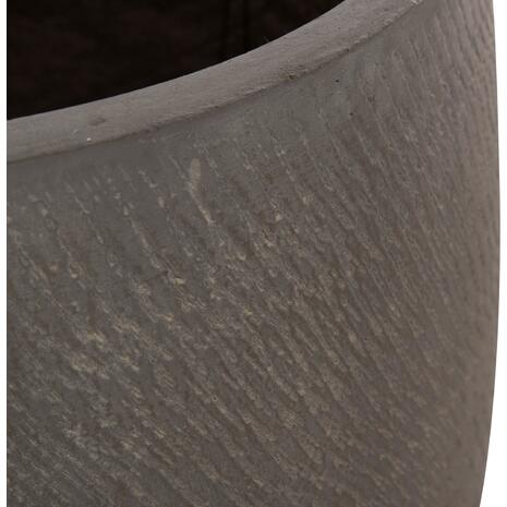 ΣΕΤ 4ΤΜΧ ΓΛΑΣΤΡΕΣ ΣΤΡΟΓΓΥΛΕΣ GARDENER HM4726 FIBERCLAY ΓΚΡΙΖΟΠΡΑΣΙΝΟ Φ52x55Υεκ