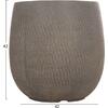 ΣΕΤ 4ΤΜΧ ΓΛΑΣΤΡΕΣ ΣΤΡΟΓΓΥΛΕΣ GARDENER HM4726 FIBERCLAY ΓΚΡΙΖΟΠΡΑΣΙΝΟ Φ52x55Υεκ