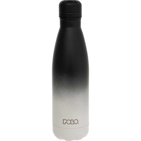 Μπουκάλι θερμός Polo Stainless Steel 500ml Μαύρο/γκρι