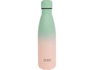 Μπουκάλι θερμός Polo Stainless Steel 0.50L Βεραμάν/ροζ