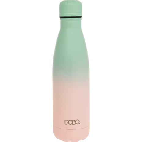 Μπουκάλι θερμός Polo Stainless Steel 0.50L Βεραμάν/ροζ