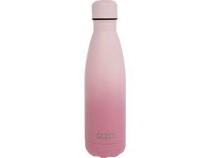 Μπουκάλι θερμός Polo Stainless Steel 500ml Ροζ/λιλά