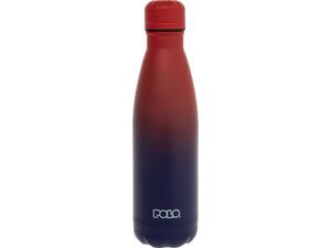 Μπουκάλι θερμός Polo Stainless Steel 500ml Μπλε/κόκκινο