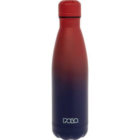 Μπουκάλι θερμός Polo Stainless Steel 500ml Μπλε/κόκκινο