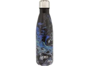 Μπουκάλι θερμός Polo Stainless Steel 500ml Μαύρο/μπλε