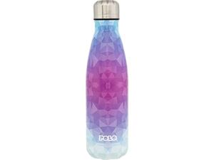 Μπουκάλι θερμός Polo Stainless Steel 500ml Ροζ/γαλάζιο