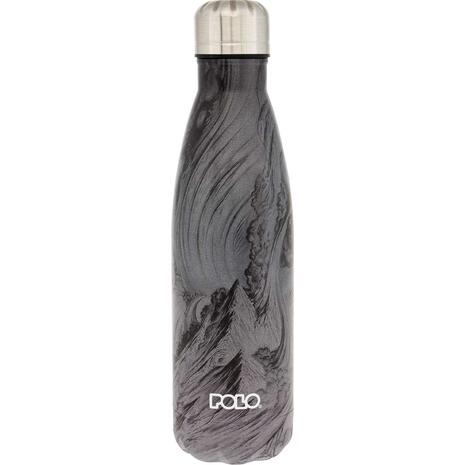 Μπουκάλι θερμός Polo Stainless Steel 500ml Μαύρο/γκρι