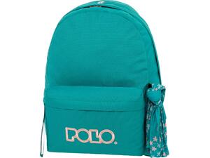 Τσάντα Πλάτης 1+1 θέσεων Polo Original scarf Cyan/light pink- Κυανό/ανοιχτό ροζ