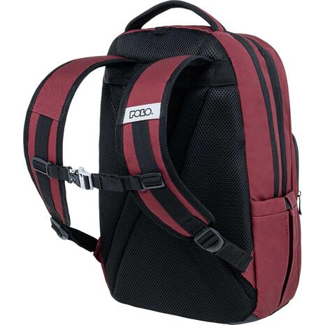 Τσάντα πλάτης 1+1 θέσεων Polo Genius Bordeux/ μπορντό