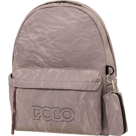 Τσάντα πλάτης 1+1 θέσεων Polo Gecko Ash/σταχτί