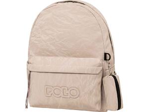 Τσάντα πλάτης 1+1 θέσεων Polo Gecko Light pink/ανοιχτό ροζ