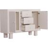 ΜΠΟΥΦΕΣ ΣΕΙΡΑ SANTORINI HM18048 MDF ΣΕ ΥΠΟΛΕΥΚΟ ΧΡΩΜΑ-3 ΣΥΡΤΑΡΙΑ & 2 ΠΟΡΤΕΣ 120x38x80Υεκ.
