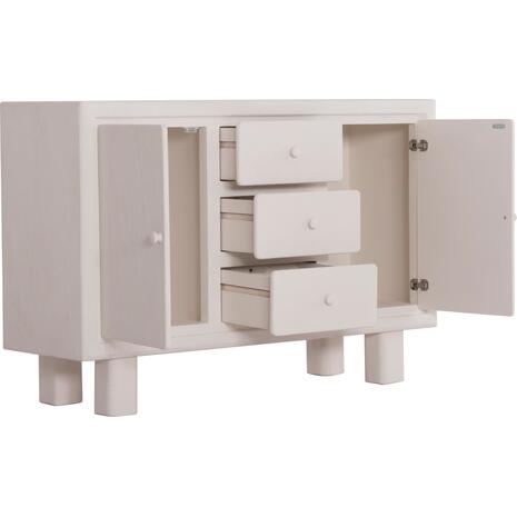 ΜΠΟΥΦΕΣ ΣΕΙΡΑ SANTORINI HM18048 MDF ΣΕ ΥΠΟΛΕΥΚΟ ΧΡΩΜΑ-3 ΣΥΡΤΑΡΙΑ & 2 ΠΟΡΤΕΣ 120x38x80Υεκ.