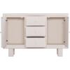 ΜΠΟΥΦΕΣ ΣΕΙΡΑ SANTORINI HM18048 MDF ΣΕ ΥΠΟΛΕΥΚΟ ΧΡΩΜΑ-3 ΣΥΡΤΑΡΙΑ & 2 ΠΟΡΤΕΣ 120x38x80Υεκ.