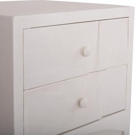 ΚΟΜΟΔΙΝΟ ΣΕΙΡΑ SANTORINI HM18047 MDF ΣΕ ΥΠΟΛΕΥΚΟ ΧΡΩΜΑ-3 ΣΥΡΤΑΡIA 48x38x55,5Υεκ.