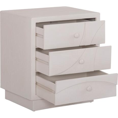 ΚΟΜΟΔΙΝΟ ΣΕΙΡΑ SANTORINI HM18047 MDF ΣΕ ΥΠΟΛΕΥΚΟ ΧΡΩΜΑ-3 ΣΥΡΤΑΡIA 48x38x55,5Υεκ.