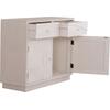 ΜΠΟΥΦΕΣ ΣΕΙΡΑ SANTORINI HM18046 MDF ΣΕ ΥΠΟΛΕΥΚΟ ΧΡΩΜΑ-2 ΣΥΡΤΑΡΙΑ & 2 ΠΟΡΤΕΣ 107x38x82,5Υεκ.