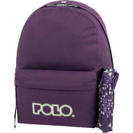 Τσάντα Πλάτης 1+1 θέσεων Polo Original Scarf Purple/turquoise- Μωβ/τιρκουάζ