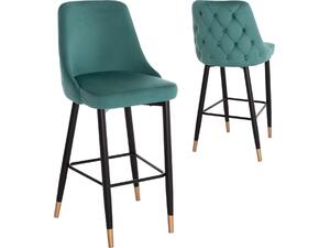 ΣΚΑΜΠΟ ΜΠΑΡ SERENITY HM8519.03 ΒΕΛΟΥΔΟ ΚΥΠΑΡΙΣΣΙ ΜΕ ΜΕΤΑΛΛΙΚΟ ΣΚΕΛΕΤΟ 51Χ57Χ110Υ εκ. (σετ 2 τεμαχίων)