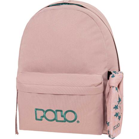 Tσάντα πλάτης 1+1 θέσεων Polo Original Scarf Pink/petrol- Ροζ/πετρόλ