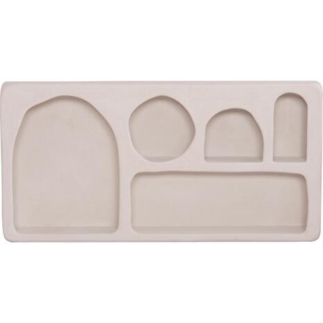 ΡΑΦΙ ΤΟΙΧΟΥ ΣΕΙΡΑ SANTORINI HM18063.01 MDF ΣΕ ΥΠΟΛΕΥΚΟ 120x18x60Υεκ.