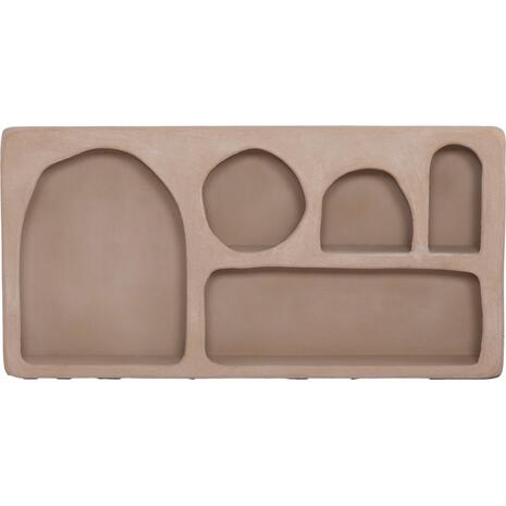 ΡΑΦΙ ΤΟΙΧΟΥ ΣΕΙΡΑ SANTORINI HM18063.02 MDF ΣΕ ΚΑΦΕ 120x18x60Υεκ.