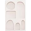ΡΑΦΙΕΡΑ-ΚΟΜΜΟ ΣΕΙΡΑ SANTORINI HM18059 MDF ΣΕ ΥΠΟΛΕΥΚΟ 80x18x120Υεκ.