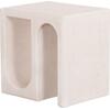 ΤΡΑΠΕΖΙ ΣΑΛΟΝΙΟΥ ΣΕΙΡΑ SANTORINI HM18070 MDF ΣΕ ΥΠΟΛΕΥΚΟ ΧΡΩΜΑ 48x38x48,5Υεκ.