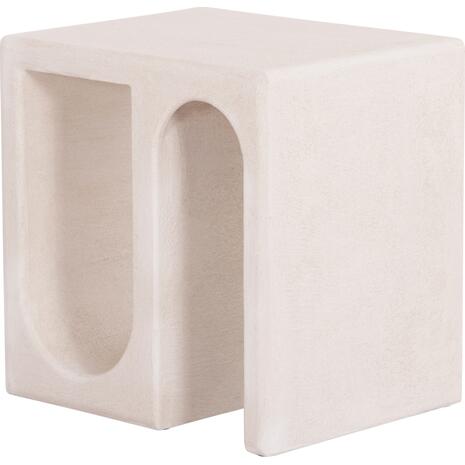 ΤΡΑΠΕΖΙ ΣΑΛΟΝΙΟΥ ΣΕΙΡΑ SANTORINI HM18070 MDF ΣΕ ΥΠΟΛΕΥΚΟ ΧΡΩΜΑ 48x38x48,5Υεκ.