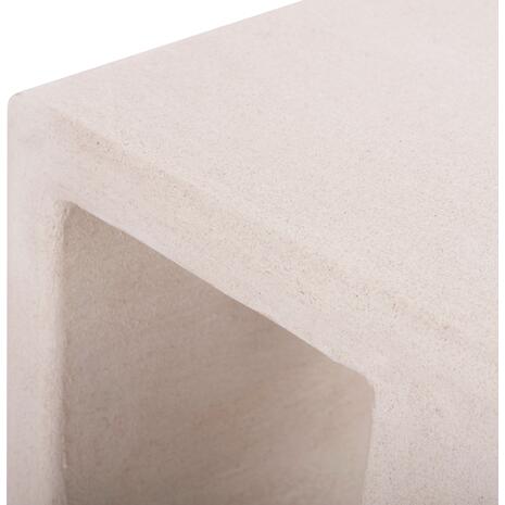 ΤΡΑΠΕΖΙ ΣΑΛΟΝΙΟΥ ΣΕΙΡΑ SANTORINI HM18070 MDF ΣΕ ΥΠΟΛΕΥΚΟ ΧΡΩΜΑ 48x38x48,5Υεκ.