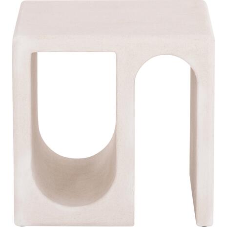 ΤΡΑΠΕΖΙ ΣΑΛΟΝΙΟΥ ΣΕΙΡΑ SANTORINI HM18070 MDF ΣΕ ΥΠΟΛΕΥΚΟ ΧΡΩΜΑ 48x38x48,5Υεκ.