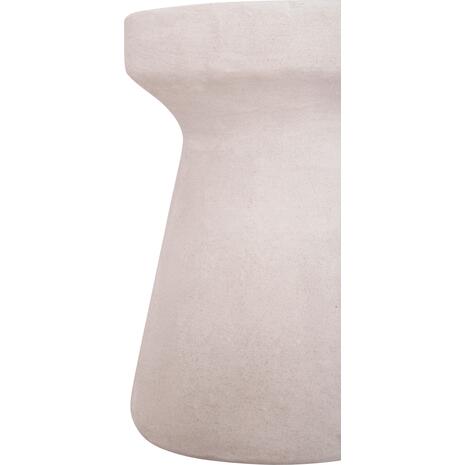 ΣΚΑΜΠΟ ΣΤΡΟΓΓΥΛΟ ΣΕΙΡΑ SANTORINI HM18057 ΠΟΛΥΡΗΤΙΝΗ ΣΕ ΥΠΟΛΕΥΚΟ ΧΡΩΜΑ Φ32x46Υεκ.