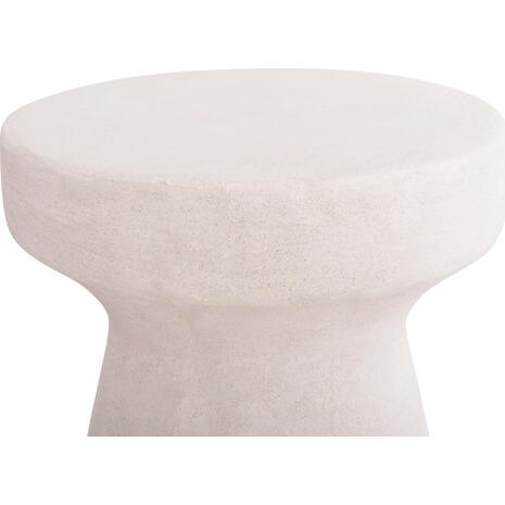 ΣΚΑΜΠΟ ΣΤΡΟΓΓΥΛΟ ΣΕΙΡΑ SANTORINI HM18057 ΠΟΛΥΡΗΤΙΝΗ ΣΕ ΥΠΟΛΕΥΚΟ ΧΡΩΜΑ Φ32x46Υεκ.