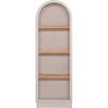 ΡΑΦΙΕΡΑ ΣΕΙΡΑ SANTORINI HM18045 MDF ΥΠΟΛΕΥΚΟ-ΡΑΦΙΑ ΞΥΛΟ ΕΛΑΤΟΥ ΦΥΣΙΚΟ 60x38,5x179Υεκ.