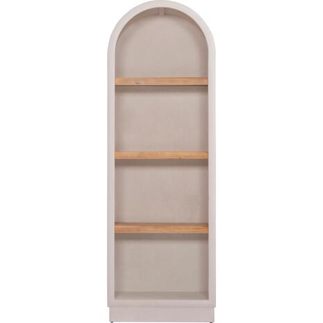 ΡΑΦΙΕΡΑ ΣΕΙΡΑ SANTORINI HM18045 MDF ΥΠΟΛΕΥΚΟ-ΡΑΦΙΑ ΞΥΛΟ ΕΛΑΤΟΥ ΦΥΣΙΚΟ 60x38,5x179Υεκ.