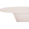 ΤΡΑΠΕΖΙ ΤΡΑΠΕΖΑΡΙΑΣ ΣΤΡΟΓΓΥΛΟ ΣΕΙΡΑ SANTORINI HM18055 MDF ΥΠΟΛΕΥΚΟ ΧΡΩΜΑ Φ77x76Υεκ.