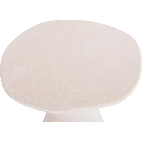 ΤΡΑΠΕΖΙ ΤΡΑΠΕΖΑΡΙΑΣ ΣΤΡΟΓΓΥΛΟ ΣΕΙΡΑ SANTORINI HM18055 MDF ΥΠΟΛΕΥΚΟ ΧΡΩΜΑ Φ77x76Υεκ.