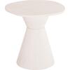ΤΡΑΠΕΖΙ ΤΡΑΠΕΖΑΡΙΑΣ ΣΤΡΟΓΓΥΛΟ ΣΕΙΡΑ SANTORINI HM18055 MDF ΥΠΟΛΕΥΚΟ ΧΡΩΜΑ Φ77x76Υεκ.