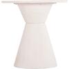 ΤΡΑΠΕΖΙ ΤΡΑΠΕΖΑΡΙΑΣ ΣΤΡΟΓΓΥΛΟ ΣΕΙΡΑ SANTORINI HM18055 MDF ΥΠΟΛΕΥΚΟ ΧΡΩΜΑ Φ77x76Υεκ.