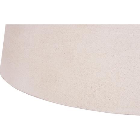 ΤΡΑΠΕΖΙ ΣΑΛΟΝΙΟΥ ΣΤΡΟΓΓΥΛΟ ΣΕΙΡΑ SANTORINI HM18050 MDF ΣΕ ΥΠΟΛΕΥΚΟ ΧΡΩΜΑ Φ80x35Υεκ.