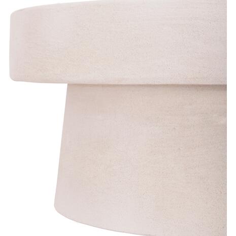 ΤΡΑΠΕΖΙ ΣΑΛΟΝΙΟΥ ΣΤΡΟΓΓΥΛΟ ΣΕΙΡΑ SANTORINI HM18050 MDF ΣΕ ΥΠΟΛΕΥΚΟ ΧΡΩΜΑ Φ80x35Υεκ.