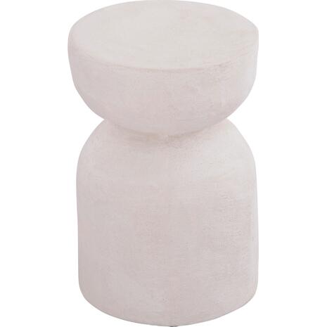 ΣΚΑΜΠΟ ΣΕΙΡΑ SANTORINI HM18041 ΠΟΛΥΡΗΤΙΝΗ ΣΕ ΥΠΟΛΕΥΚΟ Φ30,5x46Υεκ