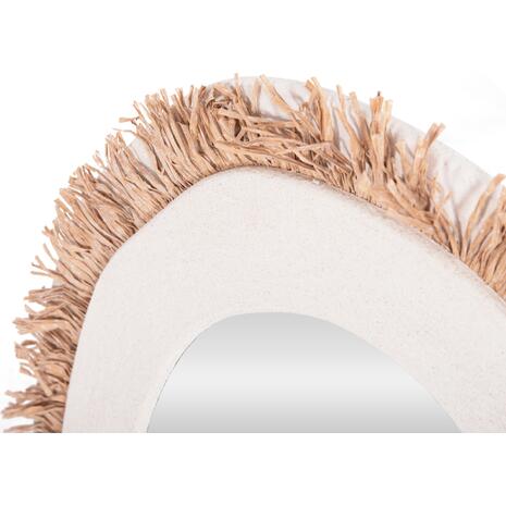 ΚΑΘΡΕΠΤΗΣ ΤΟΙΧΟΥ ΣΕΙΡΑ SANTORINI HM4528 MDF ΥΠΟΛΕΥΚΟ-ΔΙΑΚΟΣΜΗΣΗ ΣΕ ΜΠΕΖ 60x2x80Υεκ.