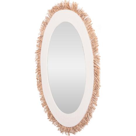 ΚΑΘΡΕΠΤΗΣ ΤΟΙΧΟΥ ΣΕΙΡΑ SANTORINI HM4528 MDF ΥΠΟΛΕΥΚΟ-ΔΙΑΚΟΣΜΗΣΗ ΣΕ ΜΠΕΖ 60x2x80Υεκ.